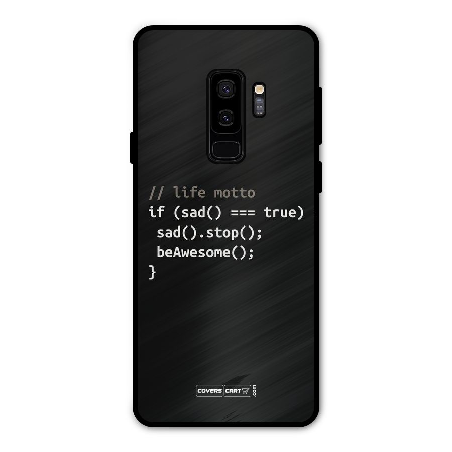 Programmers Life Metal Back Case for Galaxy S9 Plus