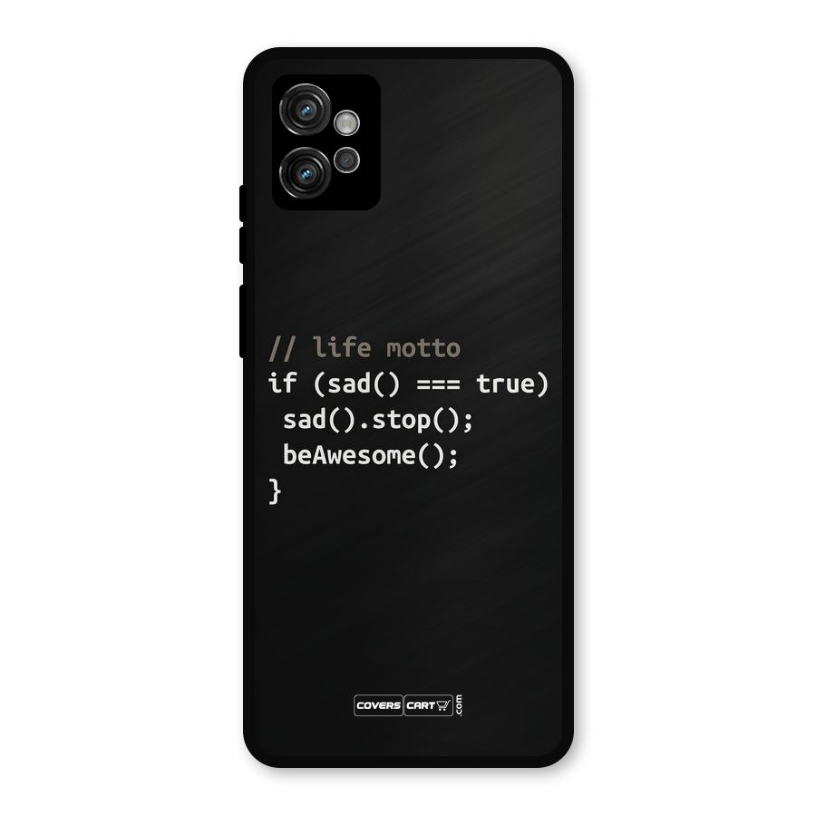 Programmers Life Metal Back Case for Moto G32
