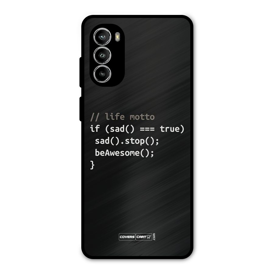 Programmers Life Metal Back Case for Moto G52
