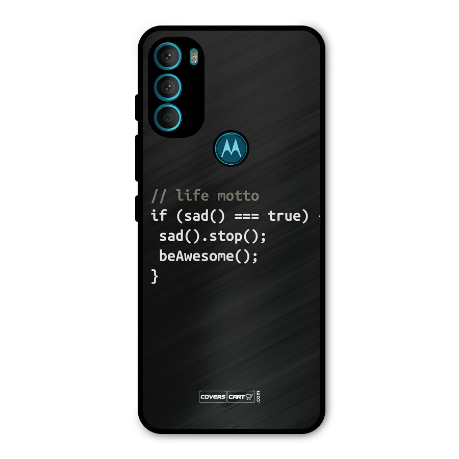 Programmers Life Metal Back Case for Moto G71 5G
