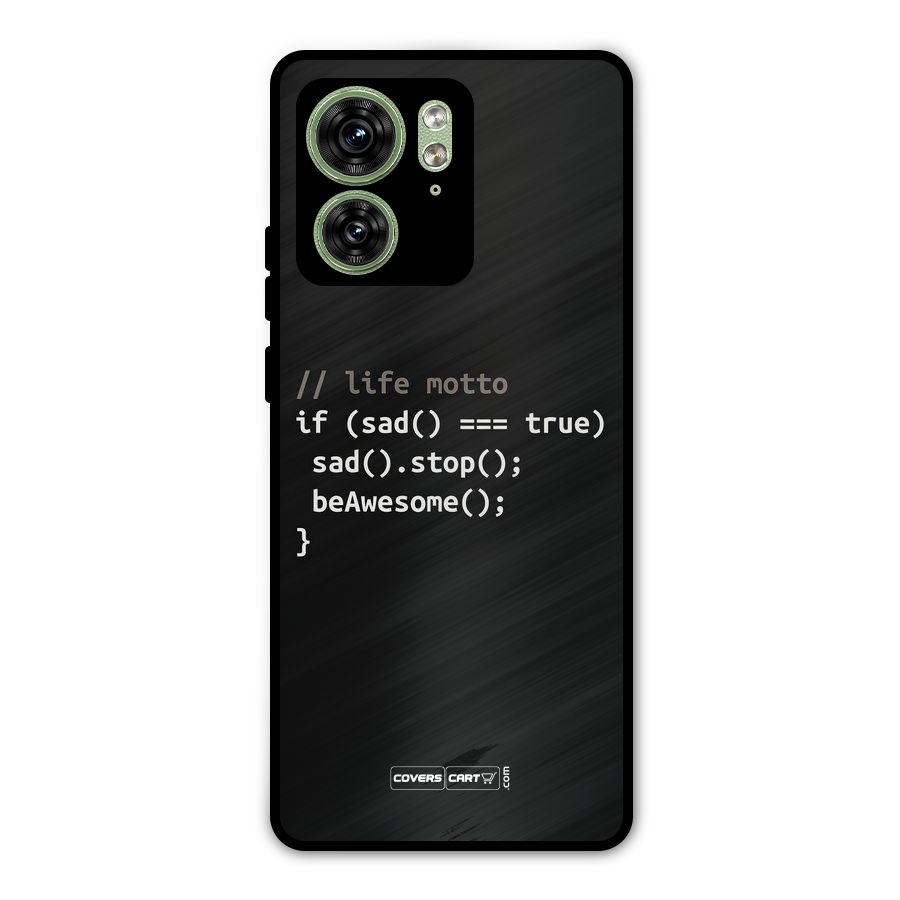 Programmers Life Metal Back Case for Motorola Edge 40 5G