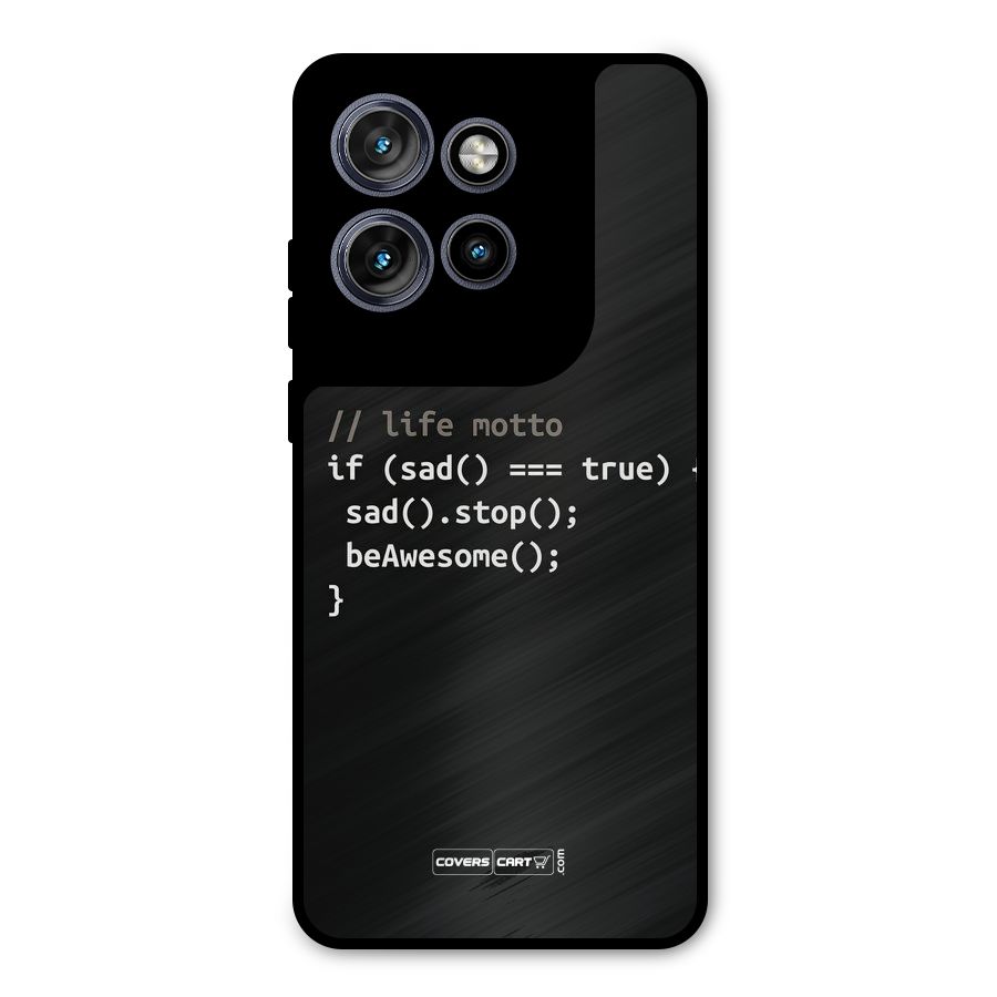 Programmers Life Metal Back Case for Motorola Edge 50 Neo