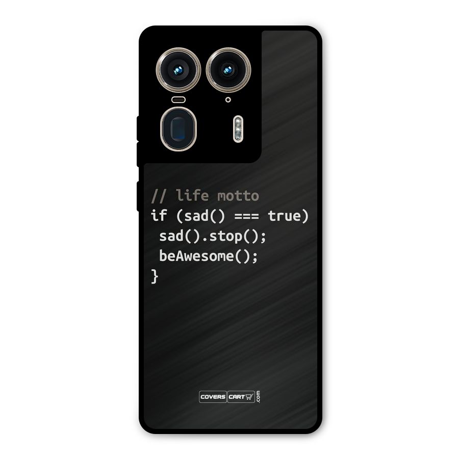 Programmers Life Metal Back Case for Motorola Edge 50 Ultra