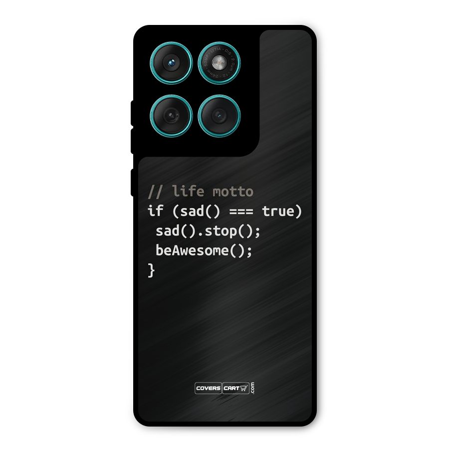 Programmers Life Metal Back Case for Motorola Edge 60 Fusion
