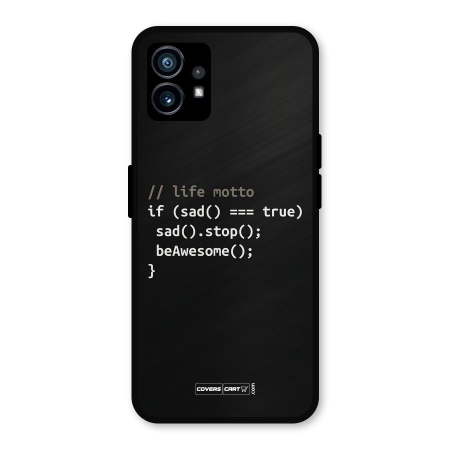 Programmers Life Metal Back Case for Nothing Phone 1