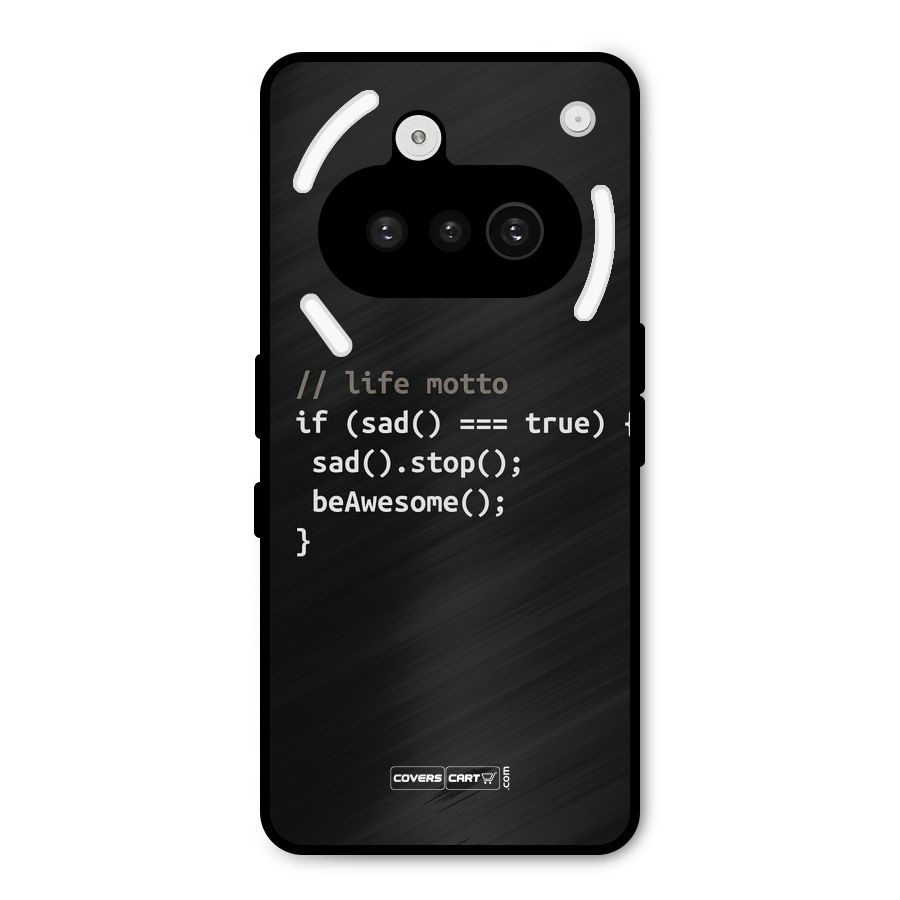 Programmers Life Metal Back Case for Nothing Phone 3a