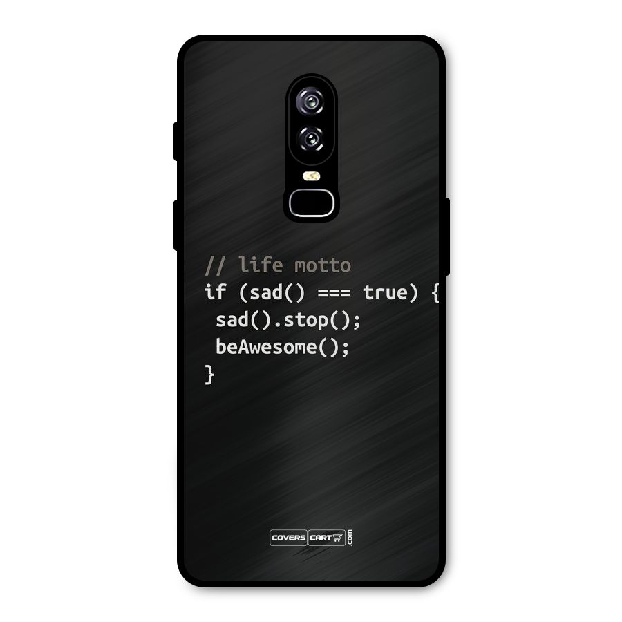 Programmers Life Metal Back Case for OnePlus 6