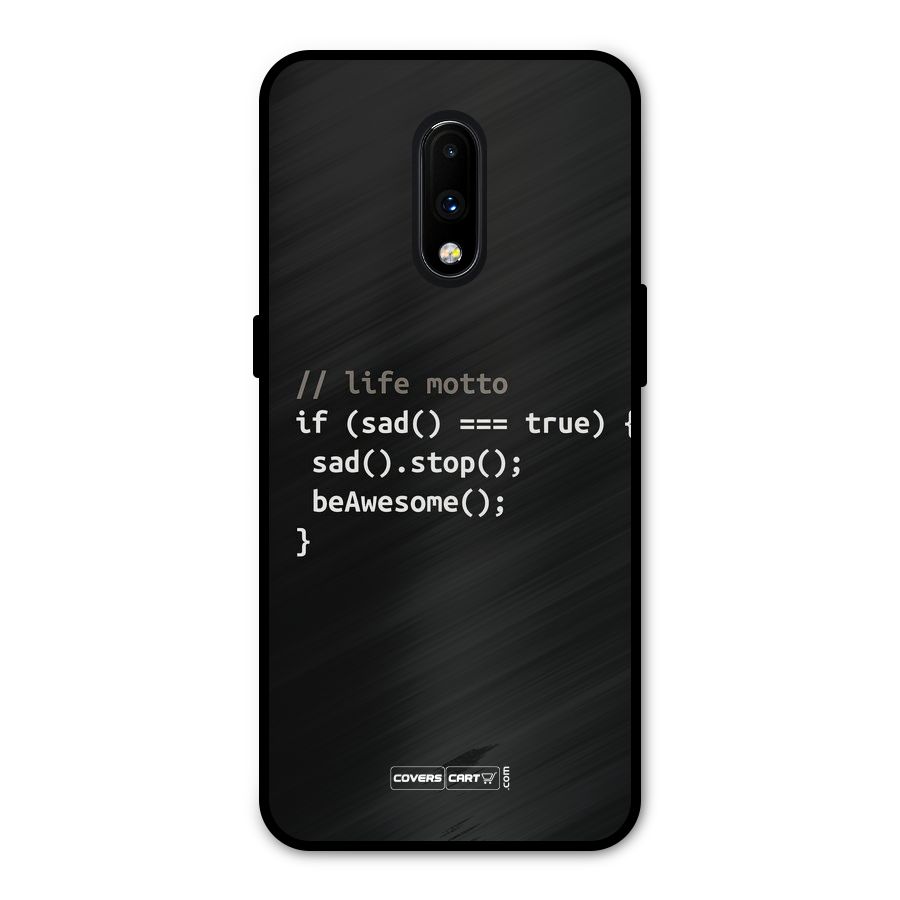 Programmers Life Metal Back Case for OnePlus 7