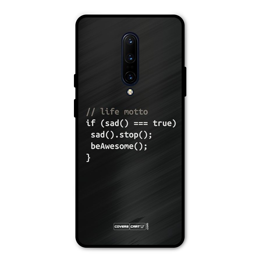 Programmers Life Metal Back Case for OnePlus 7 Pro