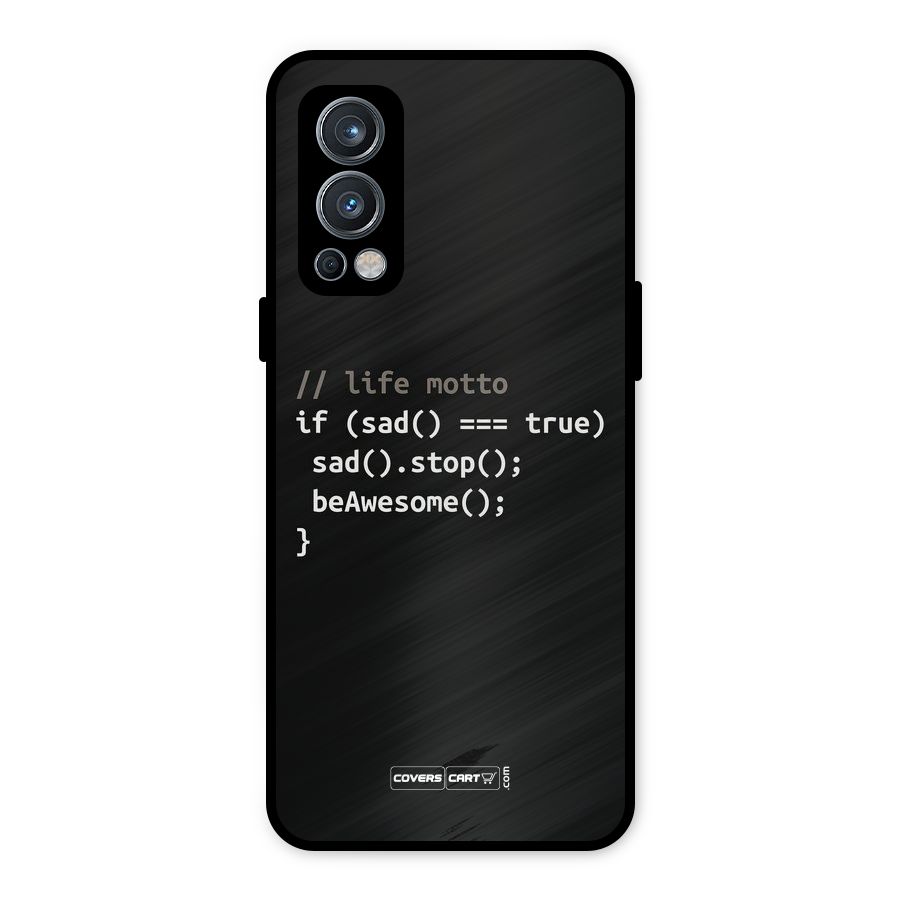 Programmers Life Metal Back Case for OnePlus Nord 2 5G