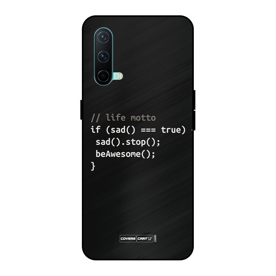 Programmers Life Metal Back Case for OnePlus Nord CE 5G