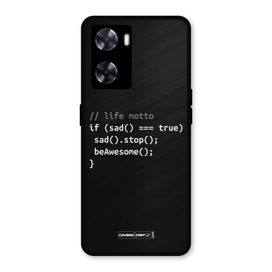 Programmers Life Metal Back Case for Oppo A57 2022