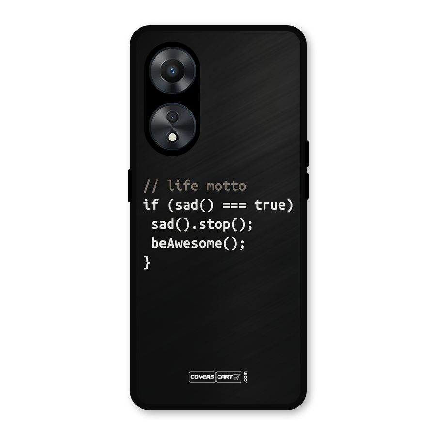 Programmers Life Metal Back Case for Oppo A78