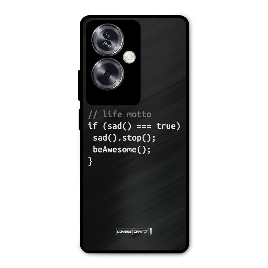 Programmers Life Metal Back Case for Oppo A79 5G