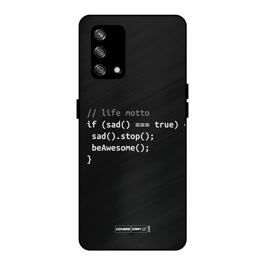 Programmers Life Metal Back Case for Oppo F19