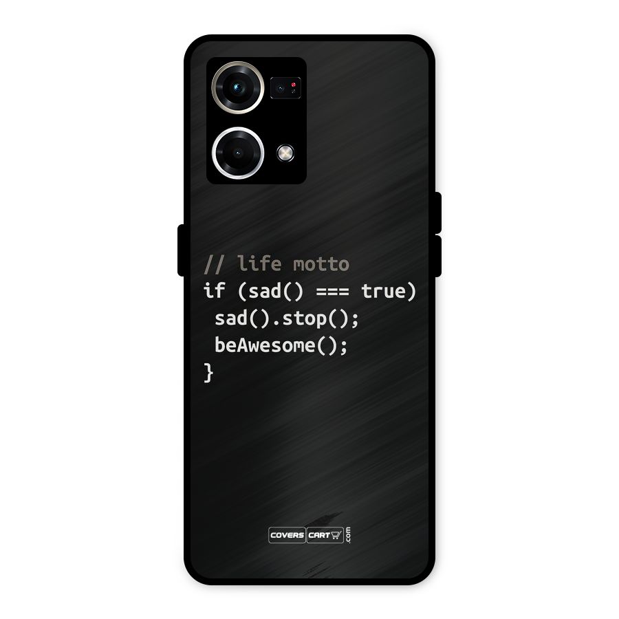 Programmers Life Metal Back Case for Oppo F21s Pro 4G