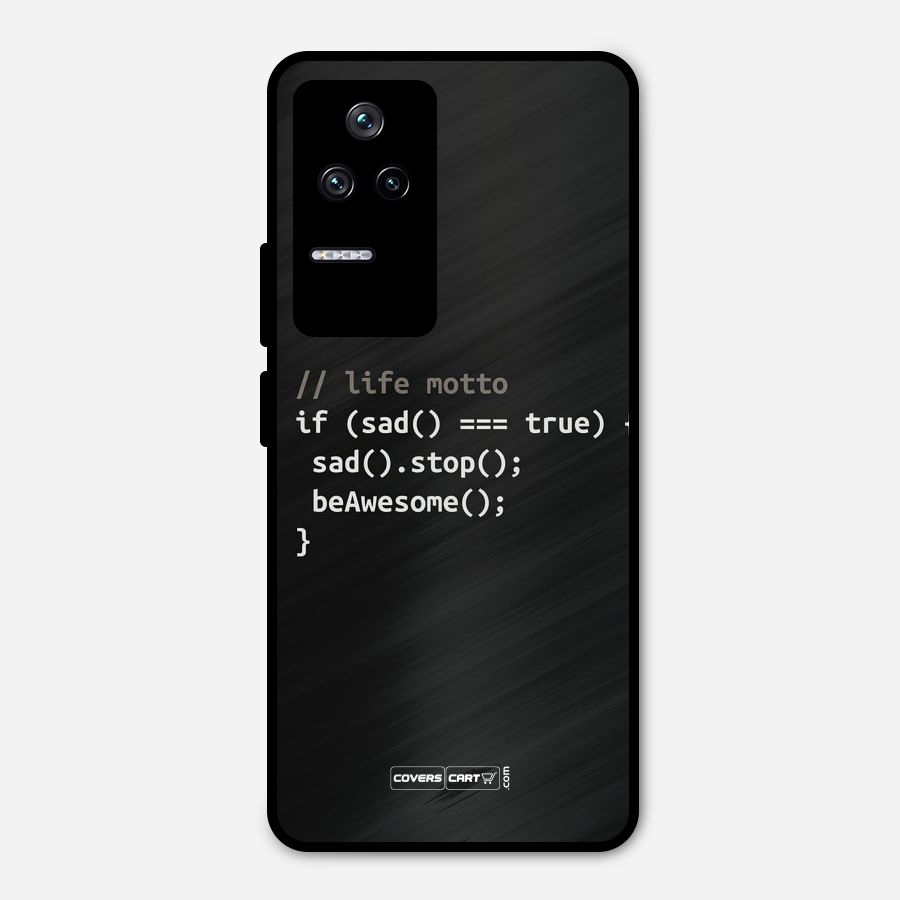 Programmers Life Metal Back Case for Poco F4 5G