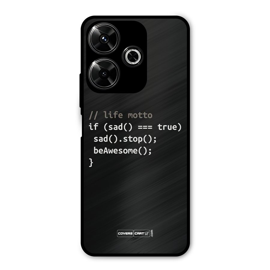 Programmers Life Metal Back Case for Poco M6 Plus