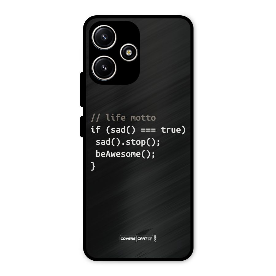 Programmers Life Metal Back Case for Poco M6 Pro