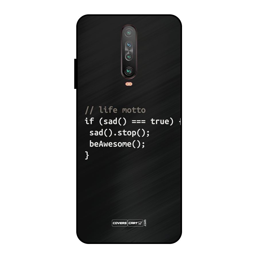 Programmers Life Metal Back Case for Poco X2