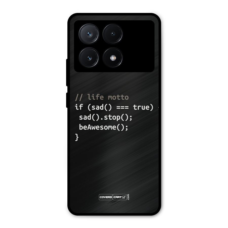 Programmers Life Metal Back Case for Poco X6 Pro