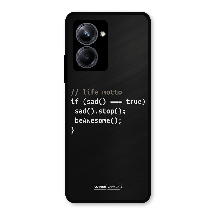 Programmers Life Metal Back Case for Realme 10 Pro