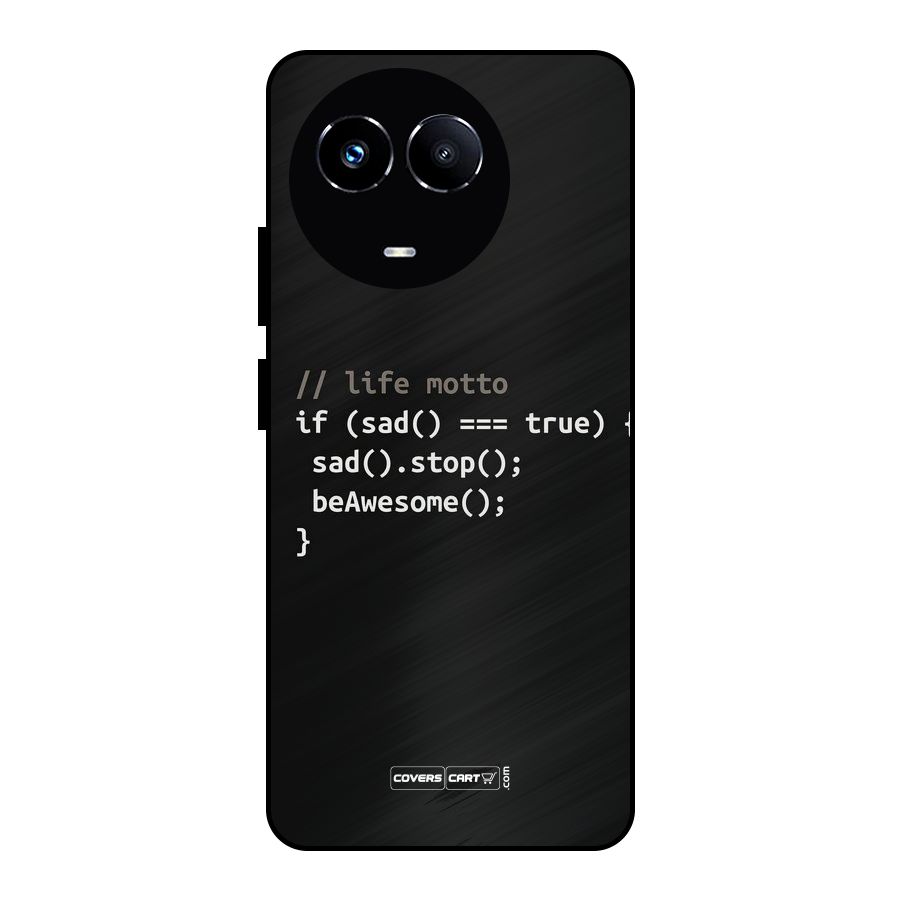 Programmers Life Metal Back Case for Realme 11 5G