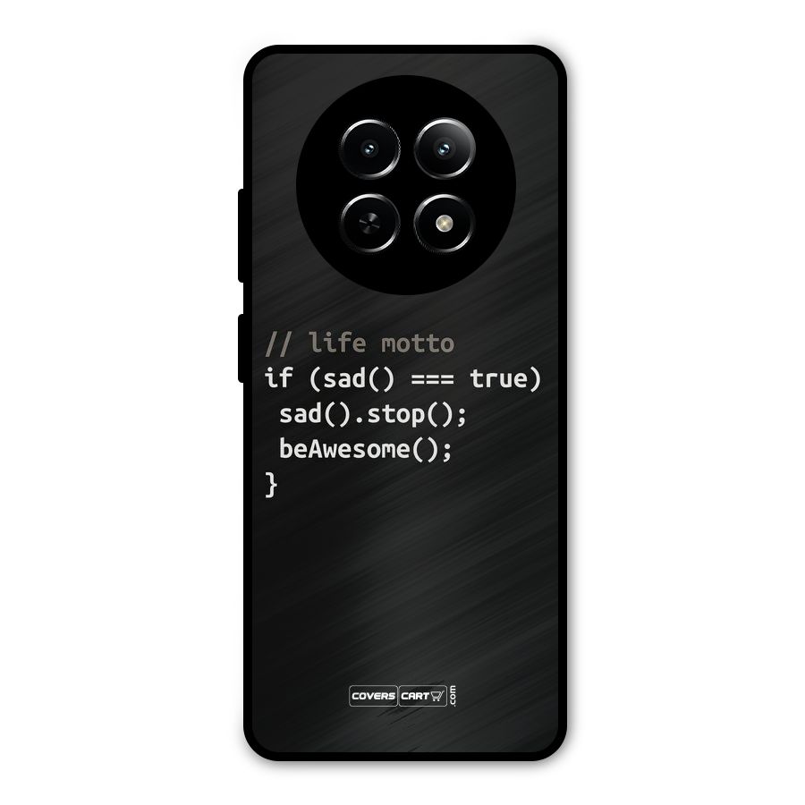Programmers Life Metal Back Case for Realme 12x 5G