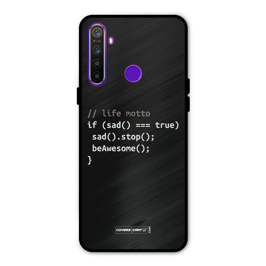 Programmers Life Metal Back Case for Realme 5i