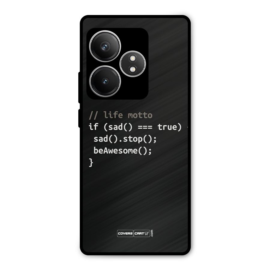 Programmers Life Metal Back Case for Realme GT 6T