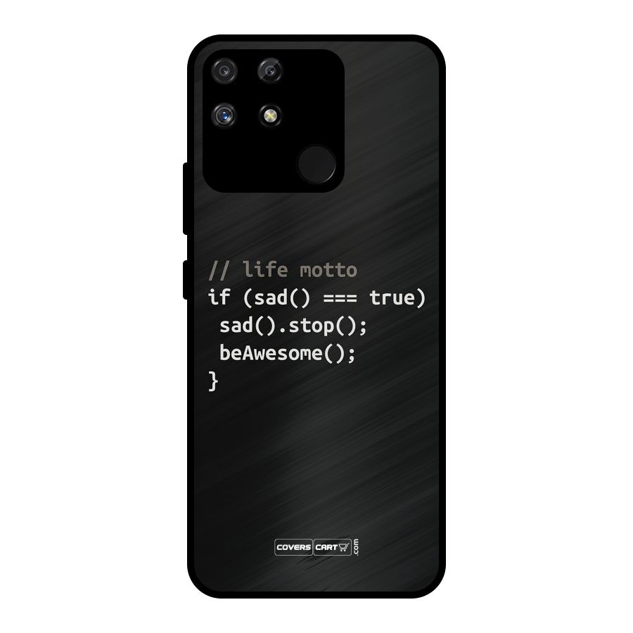 Programmers Life Metal Back Case for Realme Narzo 50A