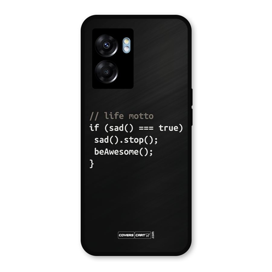 Programmers Life Metal Back Case for Realme Narzo 50 5G
