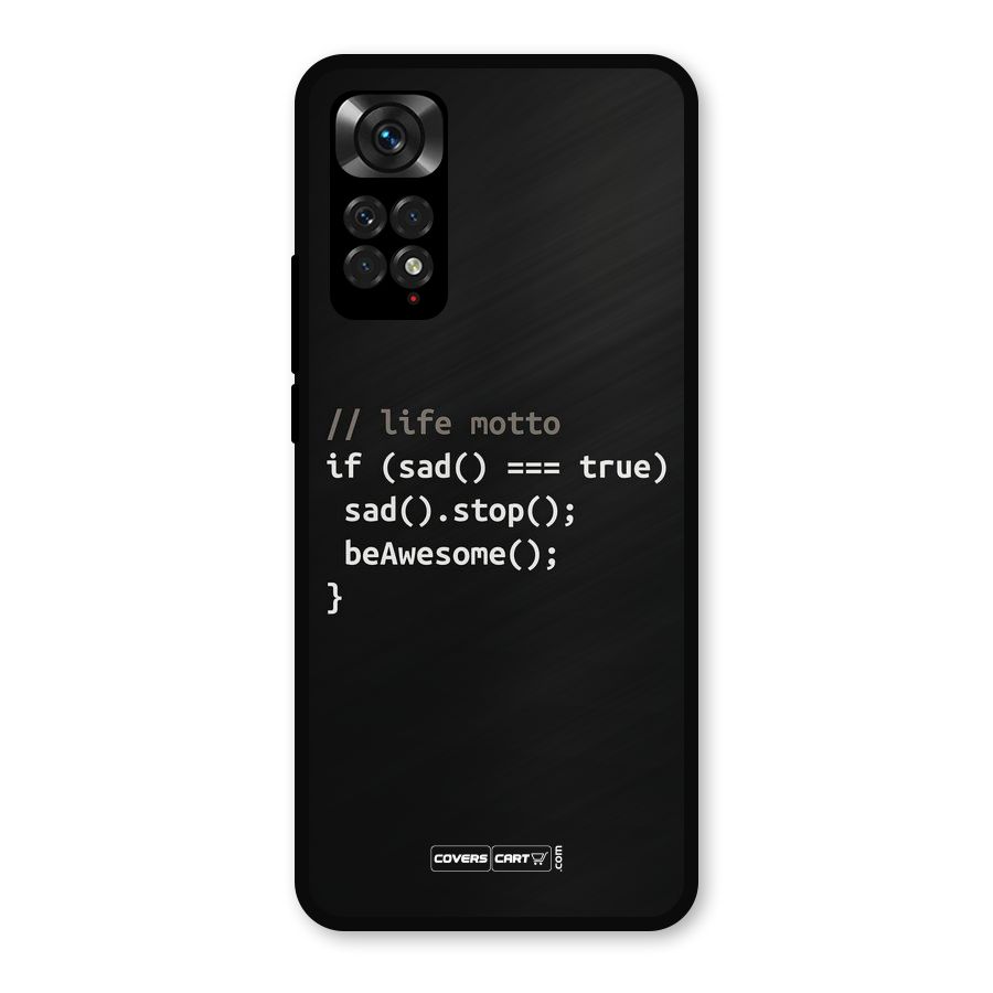 Programmers Life Metal Back Case for Redmi Note 11s