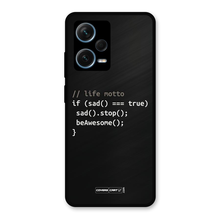 Programmers Life Metal Back Case for Redmi Note 12 Pro Plus 5G