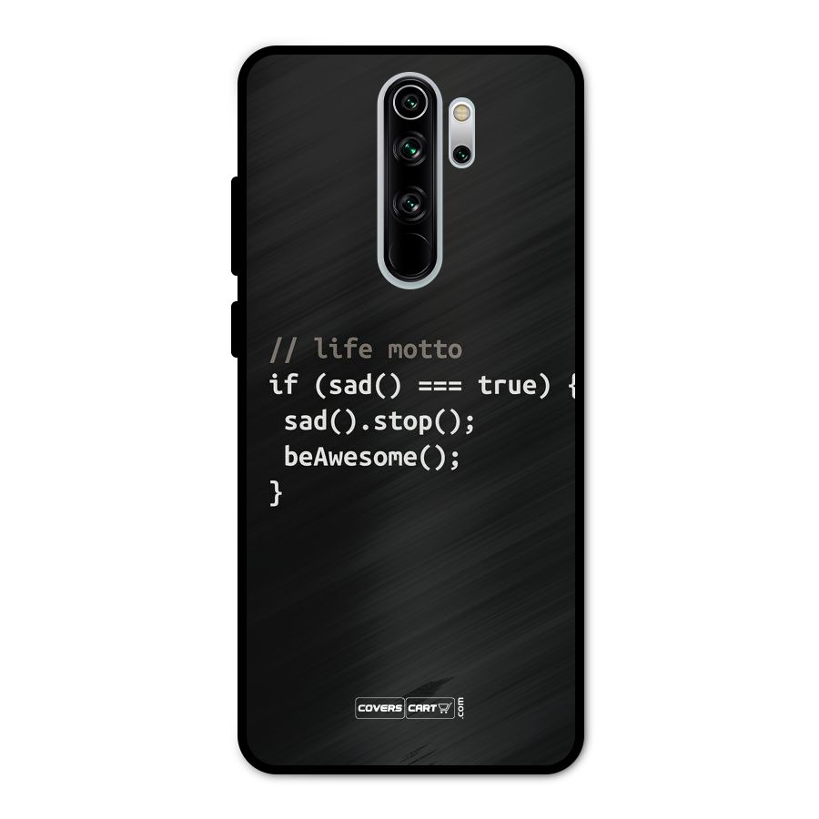Programmers Life Metal Back Case for Redmi Note 8 Pro