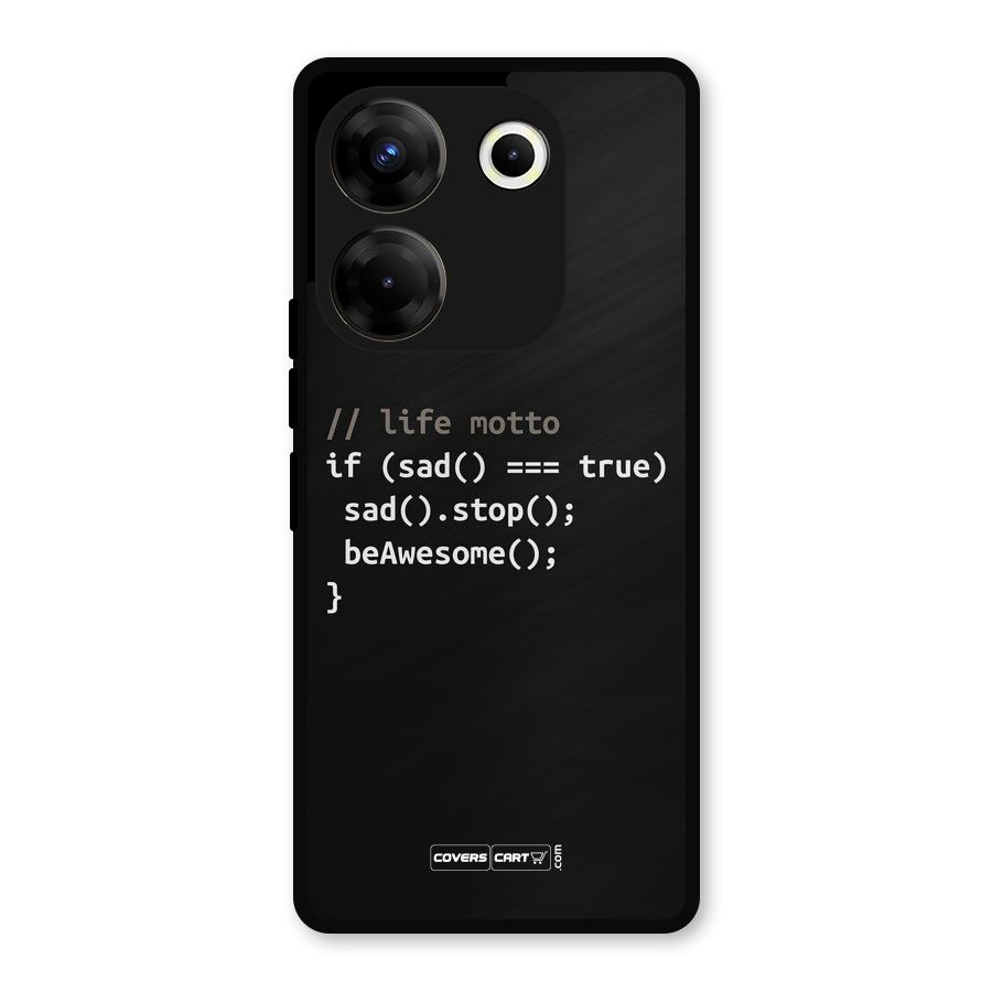Programmers Life Metal Back Case for Tecno Camon 20