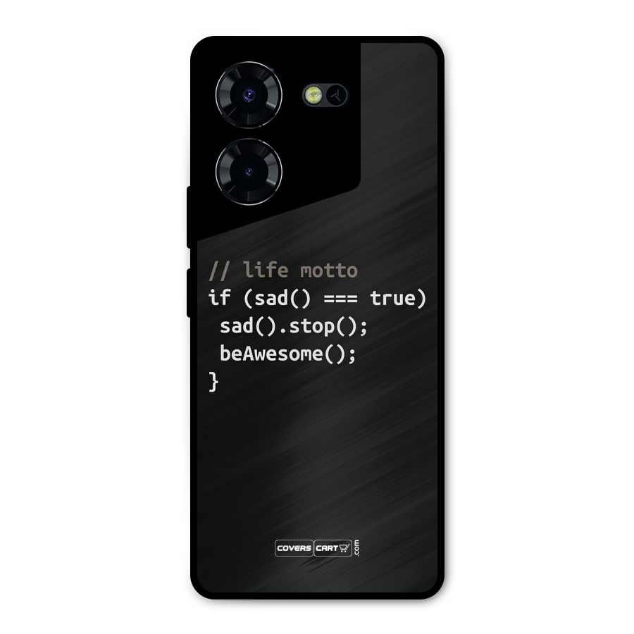 Programmers Life Metal Back Case for Tecno Pova 5 Pro 5G