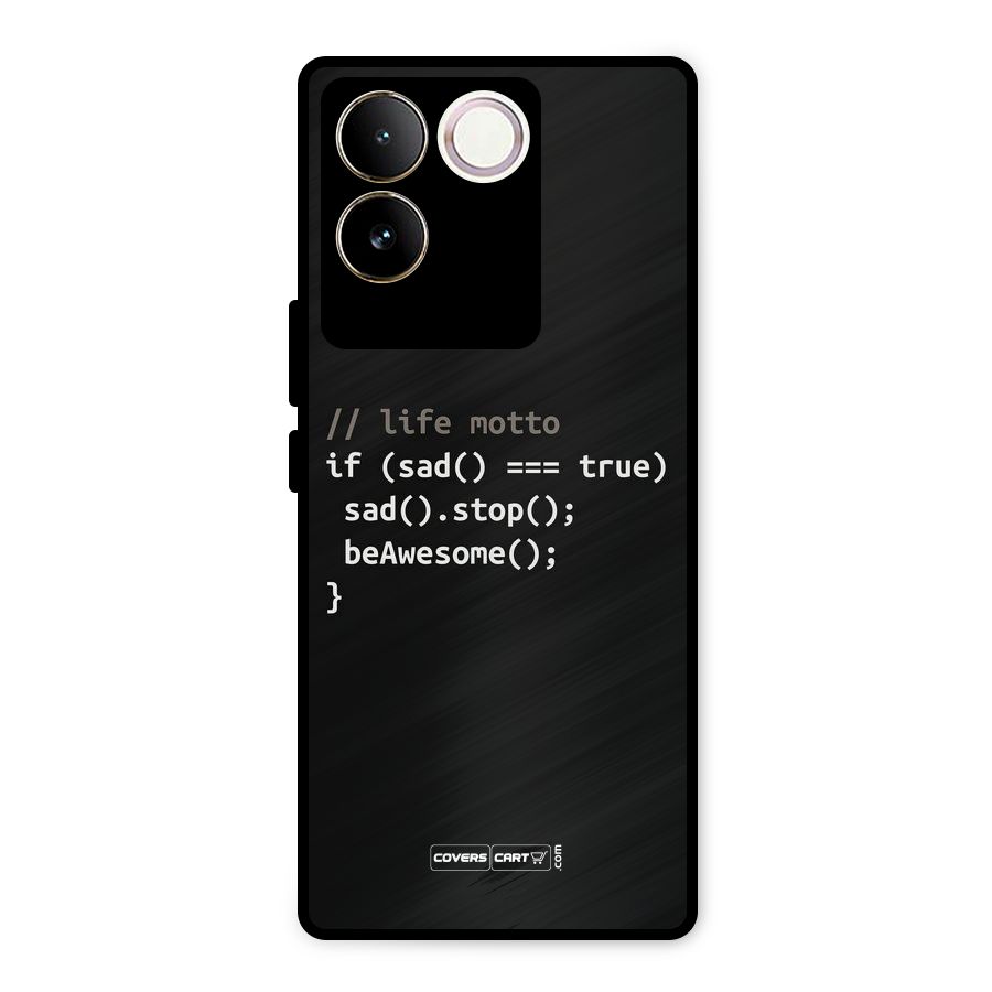 Programmers Life Metal Back Case for Vivo T2 Pro
