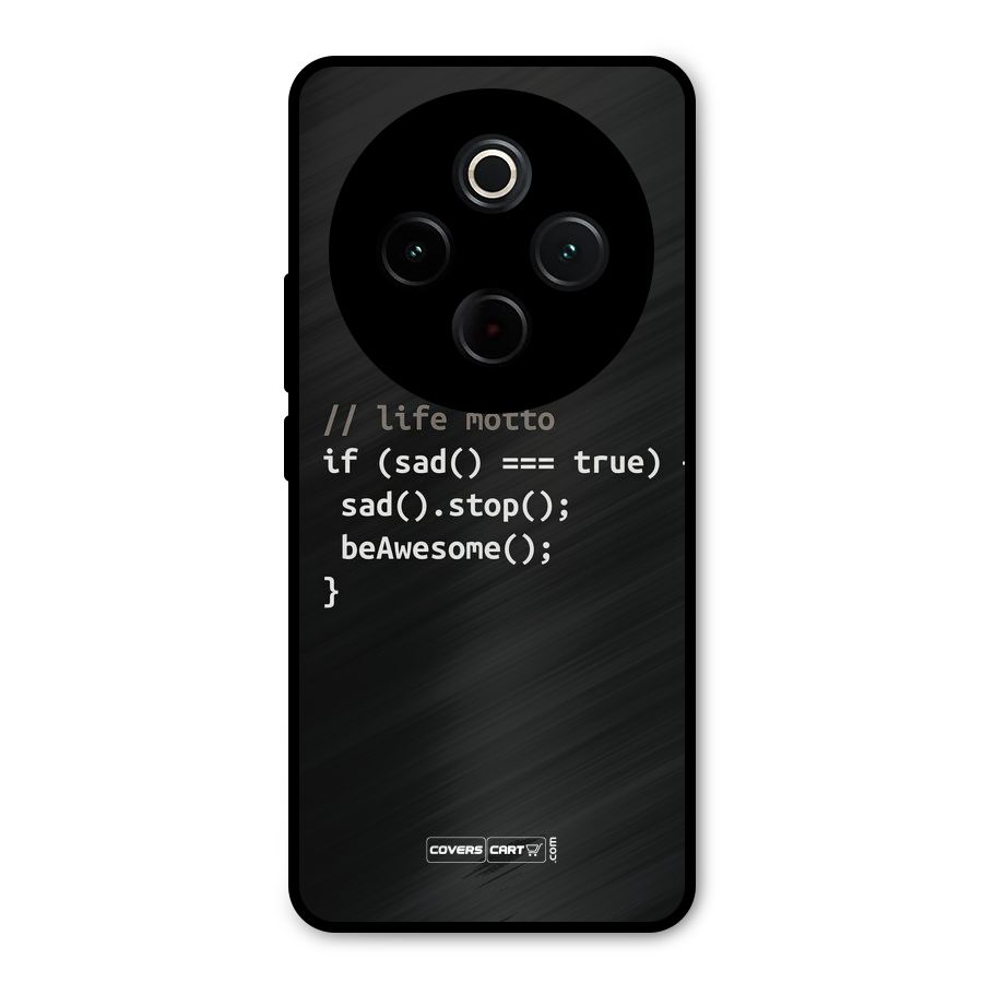 Programmers Life Metal Back Case for Vivo T4