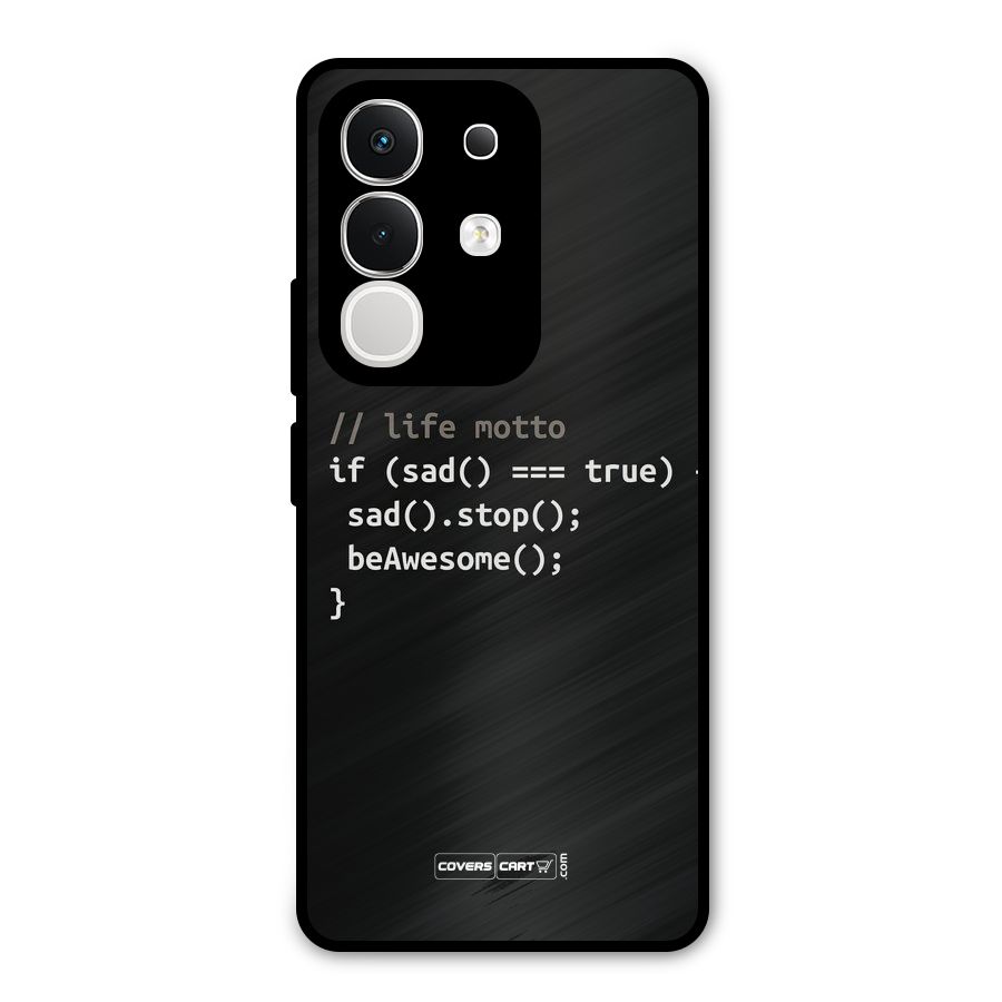 Programmers Life Metal Back Case for Vivo T4x