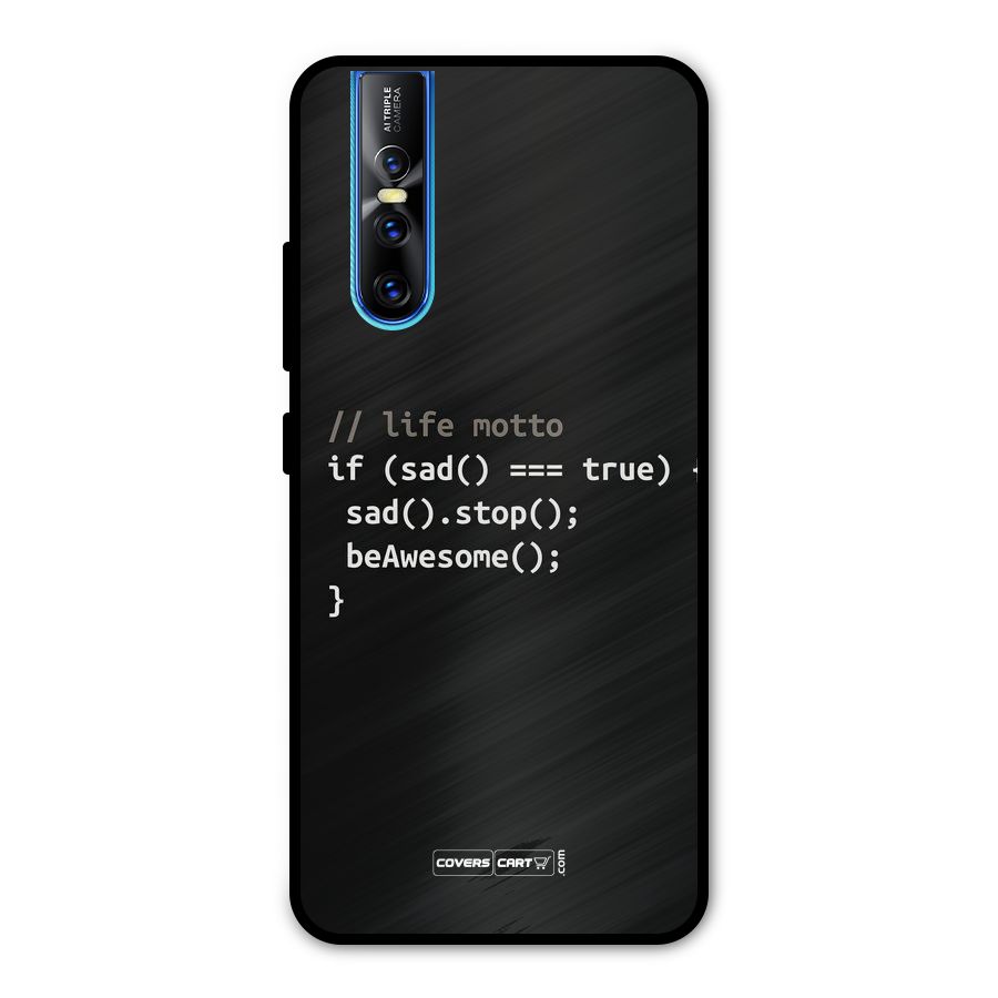 Programmers Life Metal Back Case for Vivo V15 Pro