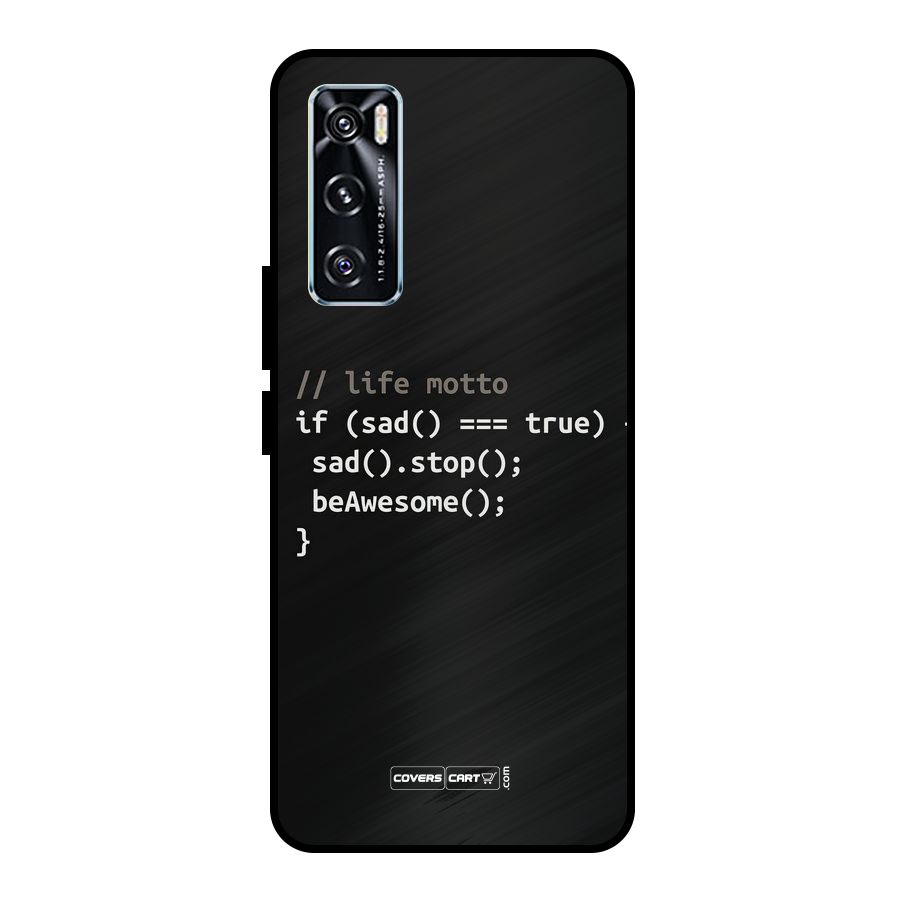 Programmers Life Metal Back Case for Vivo V20 SE