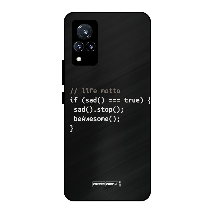 Programmers Life Metal Back Case for Vivo V21 5G