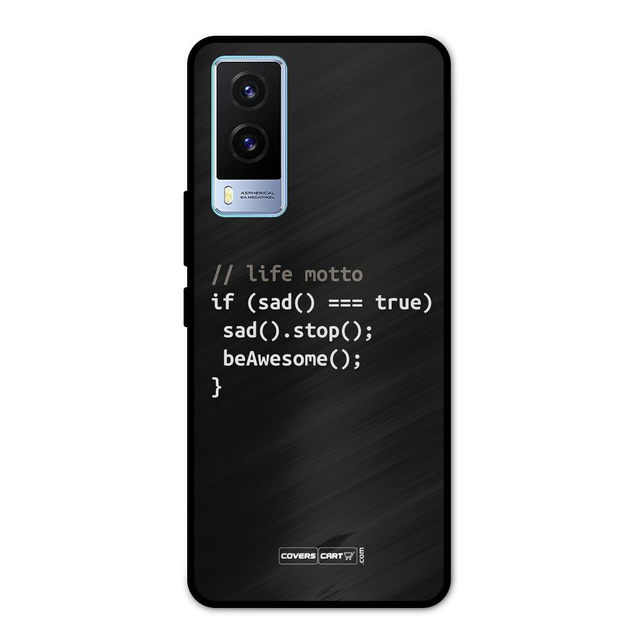 Programmers Life Metal Back Case for Vivo V21e 5G