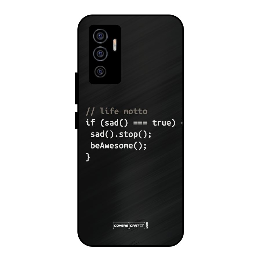 Programmers Life Metal Back Case for Vivo V23e