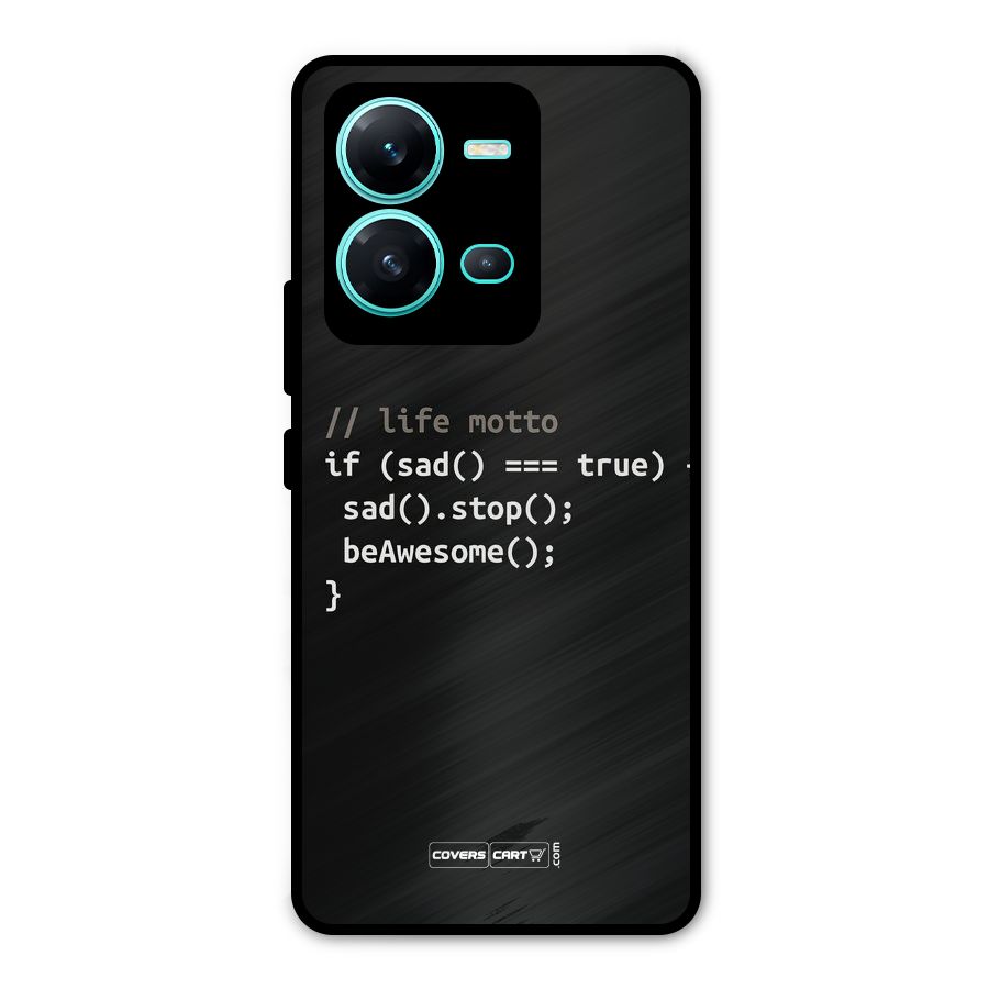 Programmers Life Metal Back Case for Vivo V25