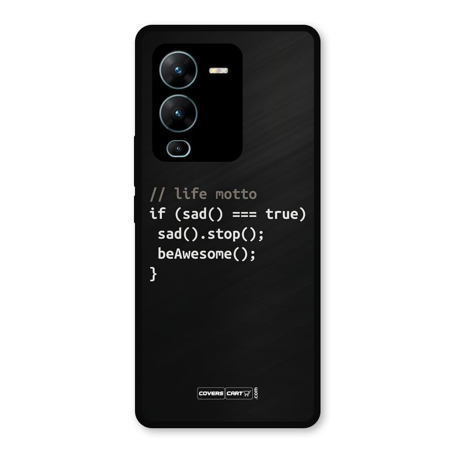 Programmers Life Metal Back Case for Vivo V25 Pro
