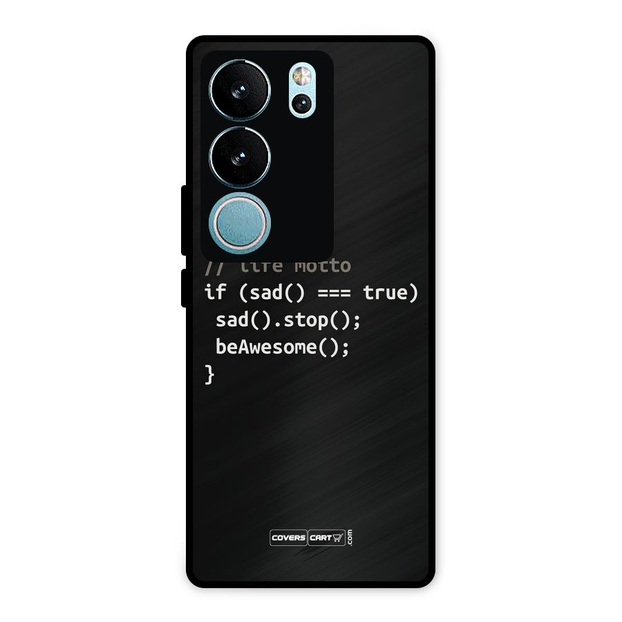 Programmers Life Metal Back Case for Vivo V29