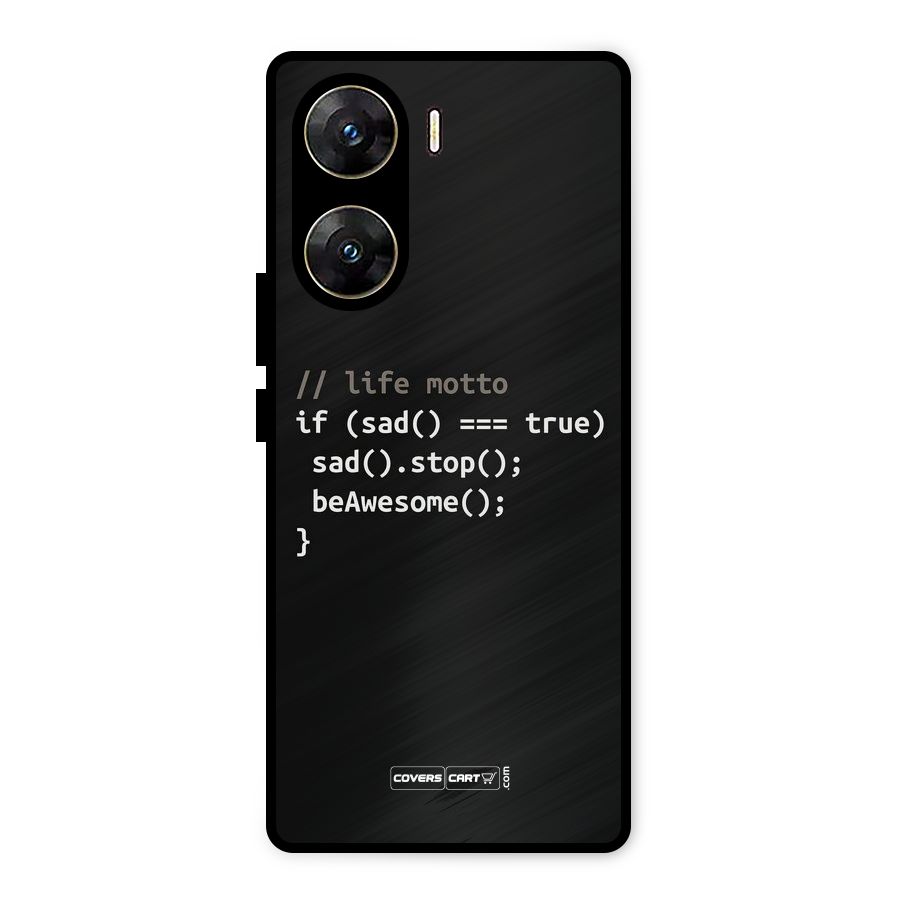Programmers Life Metal Back Case for Vivo V29e