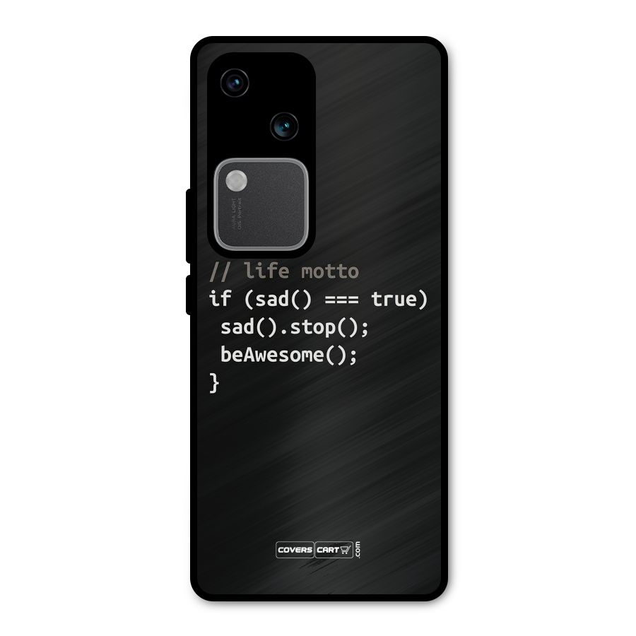 Programmers Life Metal Back Case for Vivo V30